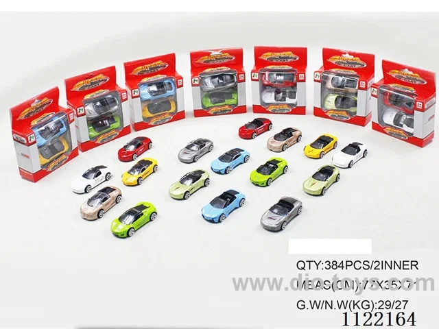 1:64 simulation sliding alloy car 2PCS