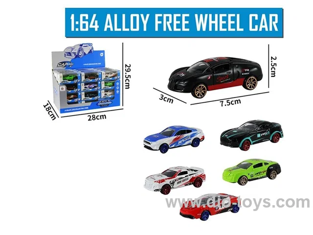 1:64 sliding alloy car 48PCS