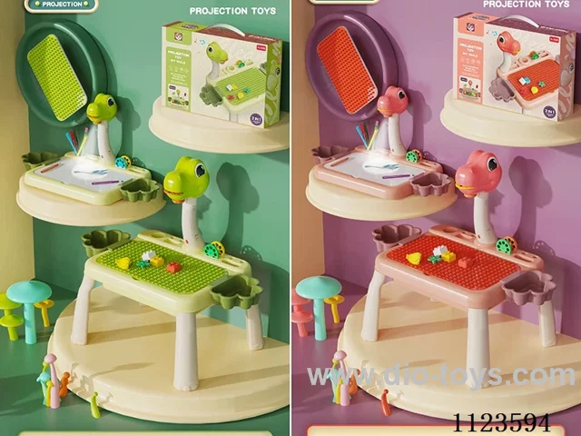 Dinosaur Projection wooden Table (Two-color mixed)