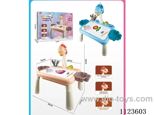 Fine horse projection drawing learning table