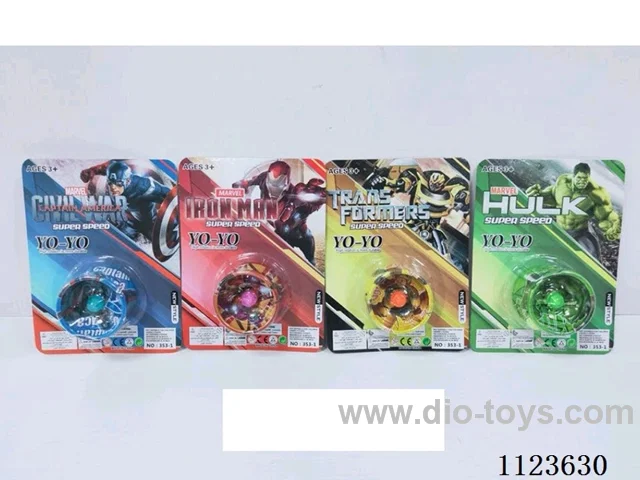 Alloy Yo-yo (Hulk. Captain America. Iron Man. Hornet 4 mixed)