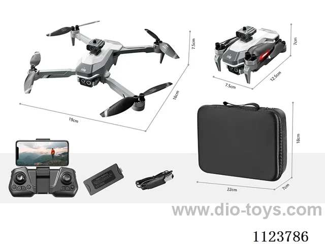 Folding quadcopter (common single camera)
