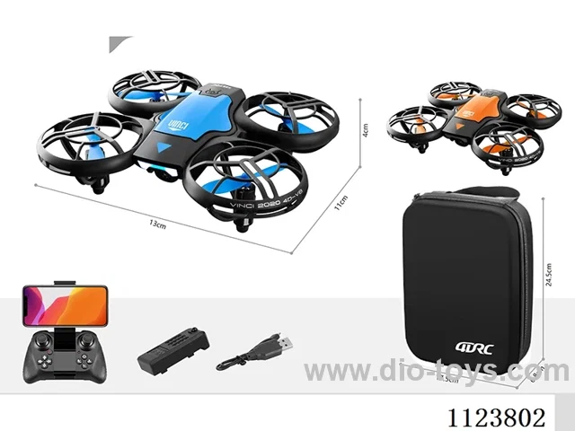 Inductive remote control quadcopter, aerial version