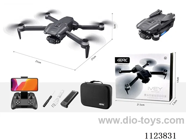 Remote control quadcopter aircraft (no obstacle avoidance) dual cameras