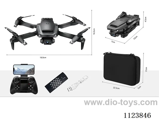 Folding quadcopter single camera