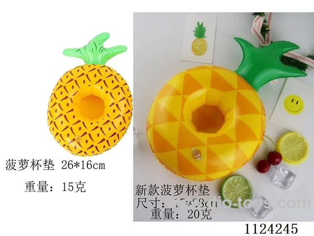 Inflatable coaster water drink cup holder