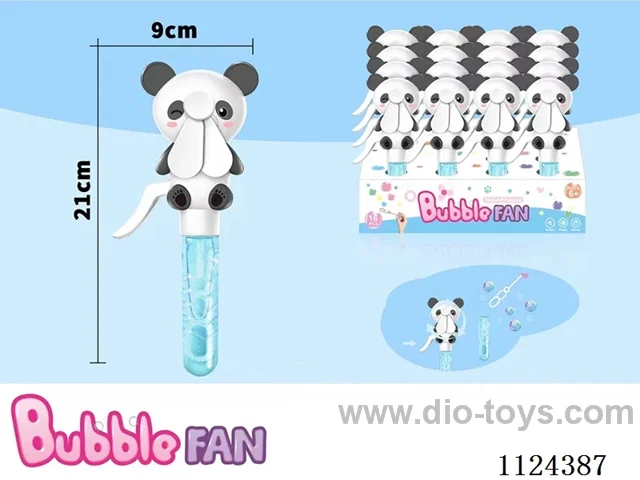 Hand press bubble fan
