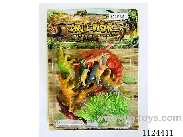Solid dinosaur animal set