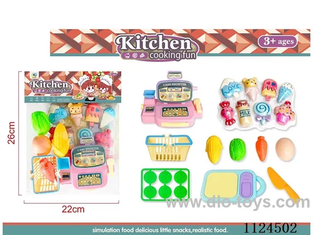 Cash register with food place cover