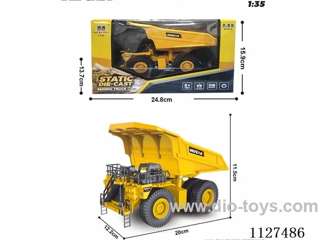 1:35 alloy mine truck model