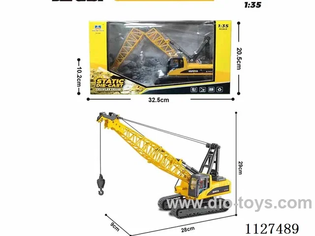 1:35 alloy crawler crane model