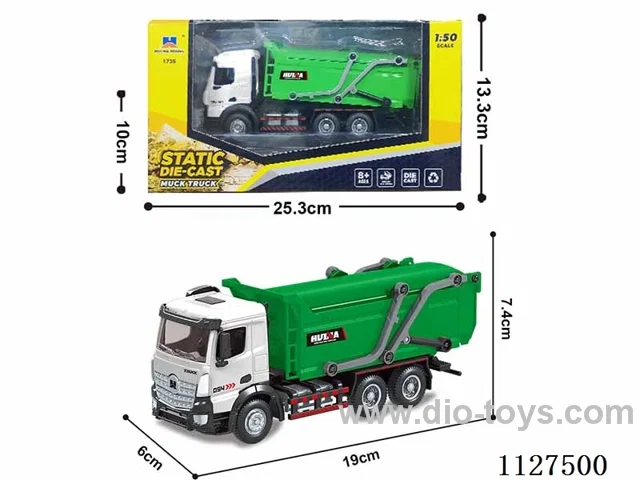 1:50 alloy alloy residue transport vehicle model