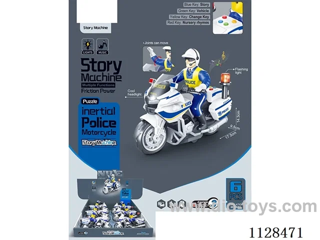 Story machine motorbike inertia series (6pcs) package electricity