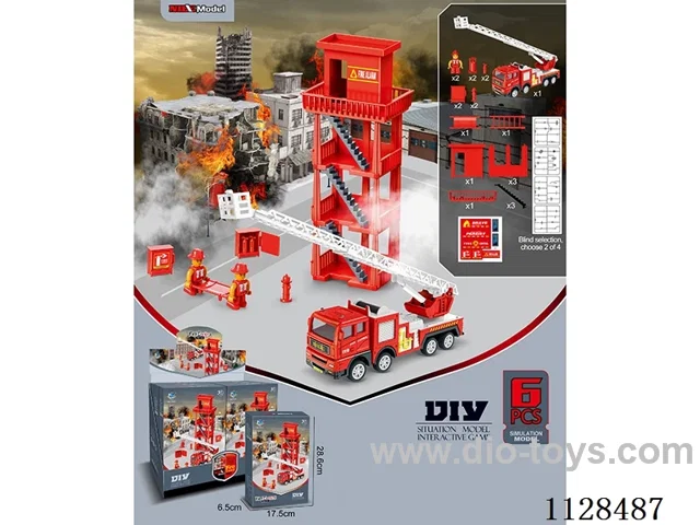 Simulation model fire fighting series (6 sealed small box)