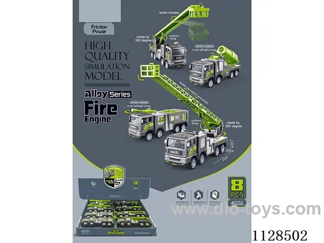 Simulation Model Alloy Fire Fighting Inertia Series (8pcs)