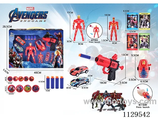 Iron Man Launch Set + Vehicle + Cards