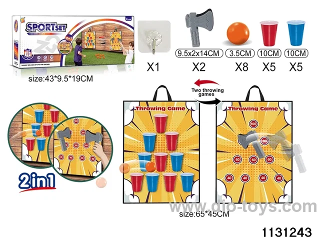 Axe Throwing + Table Tennis 2 in 1 Play Set