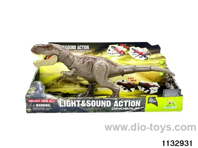 T. rex with hand-pressed rotating head