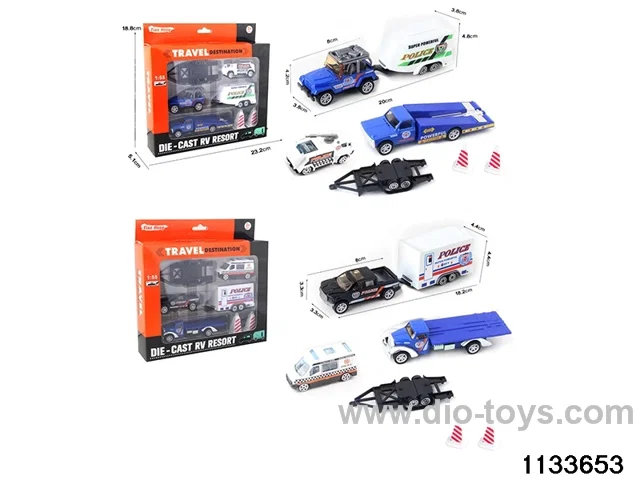 Alloy Travel Caravan Set