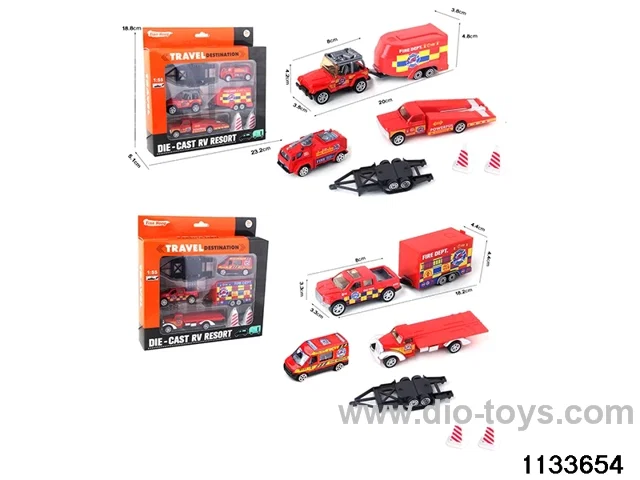 Alloy Travel Caravan Set