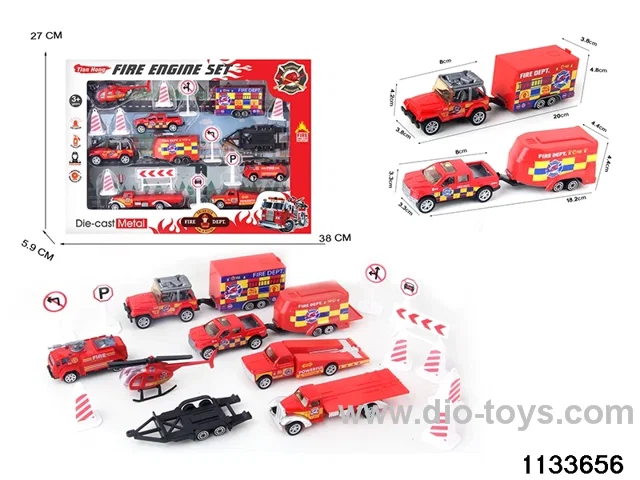 Alloy Travel Caravan Set