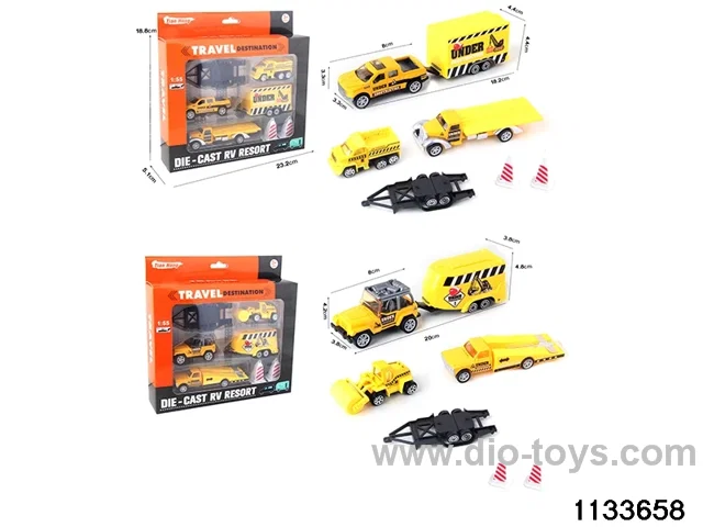 Alloy Travel Caravan Set