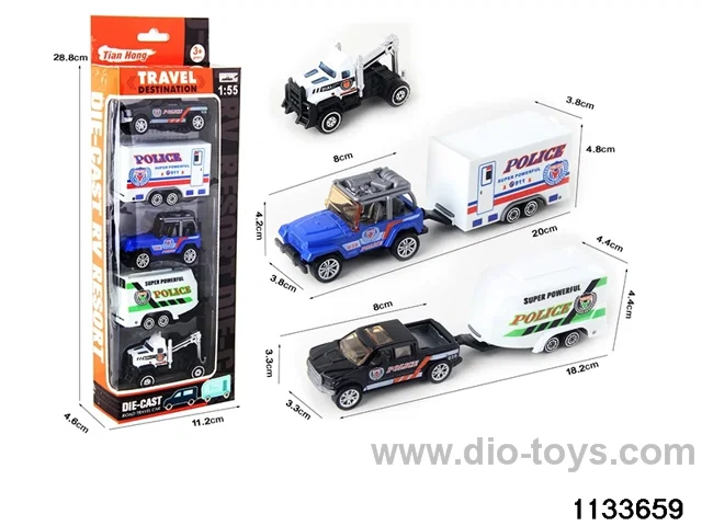Alloy Travel Caravan Set