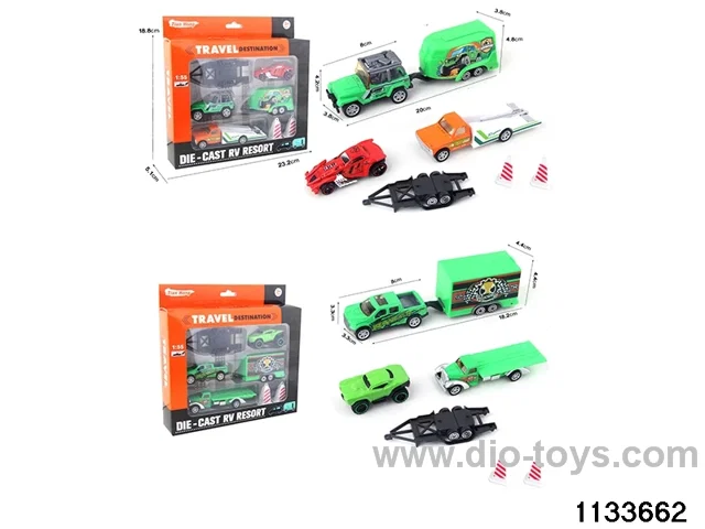 Alloy Travel Caravan Set