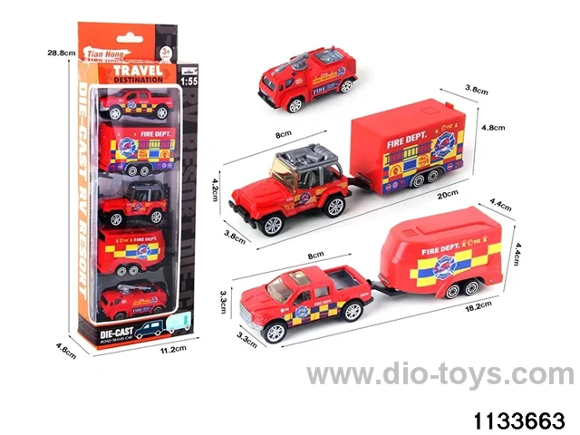 Alloy Travel Caravan Set