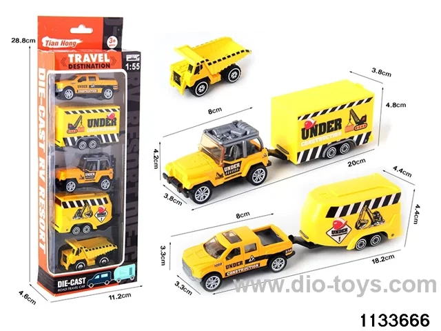 Alloy Travel Caravan Set