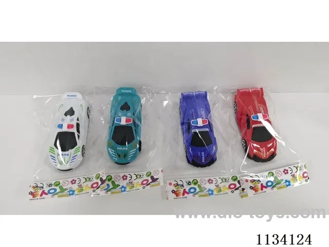 pull back police car (4 colours mix)