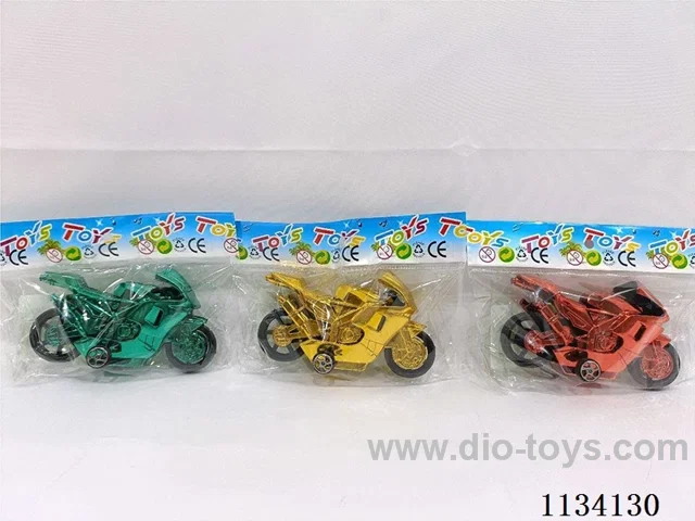 Electroplated Pull Back Motorcycle