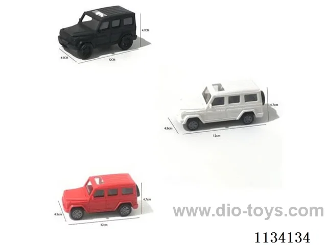 10CM pull back scooter (black, white, red) three-colour mixture