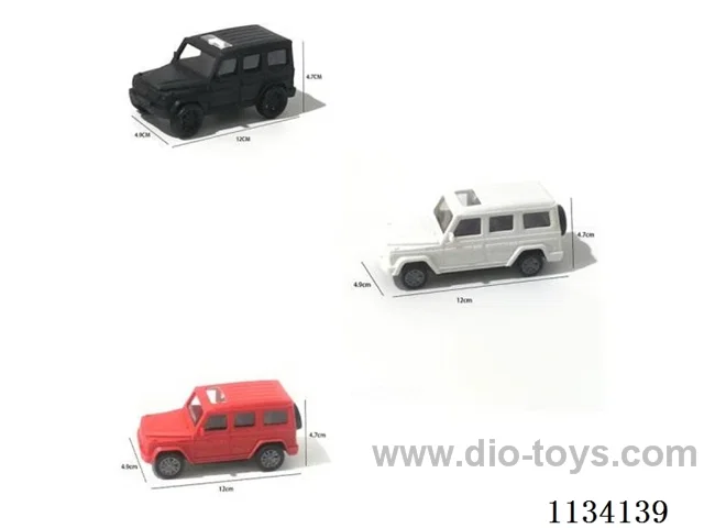 10CM pull back (black, white, red) three-colour mix