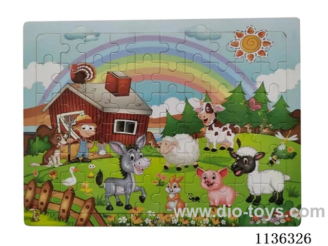 Wooden 60-piece jumbo jigsaw puzzle