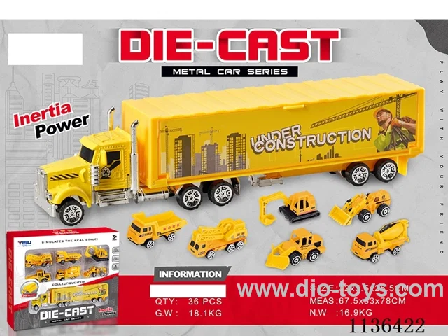 Alloy Car Engineering Set (Sliding)