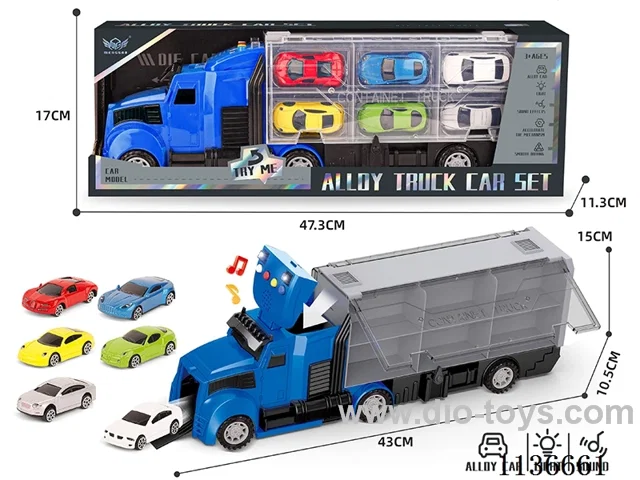 City long head container car+City sports car series alloy cars