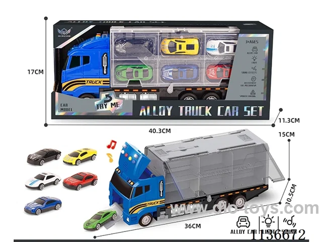 City Cargo Short Head + No.6 Sunroof Sports Car Series Alloy Vehicle