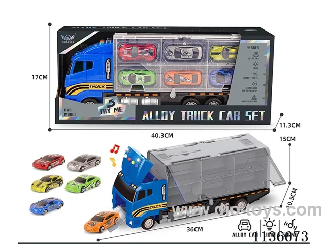 City short head cargo car+Graffiti sports car series alloy cars