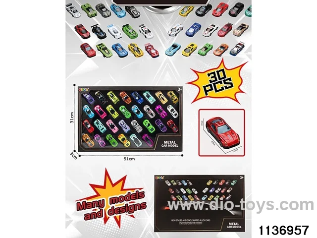 30pcs Sliding Alloy Car