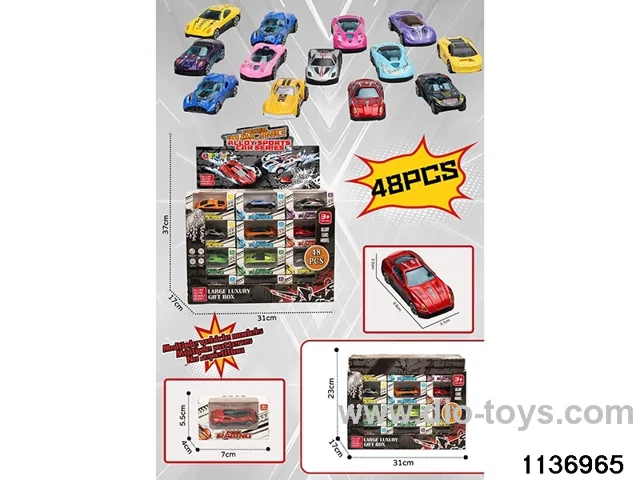 48pcs Sliding Alloy Car