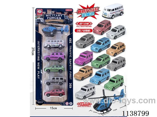 pull back off-road vehicle 6 pcs