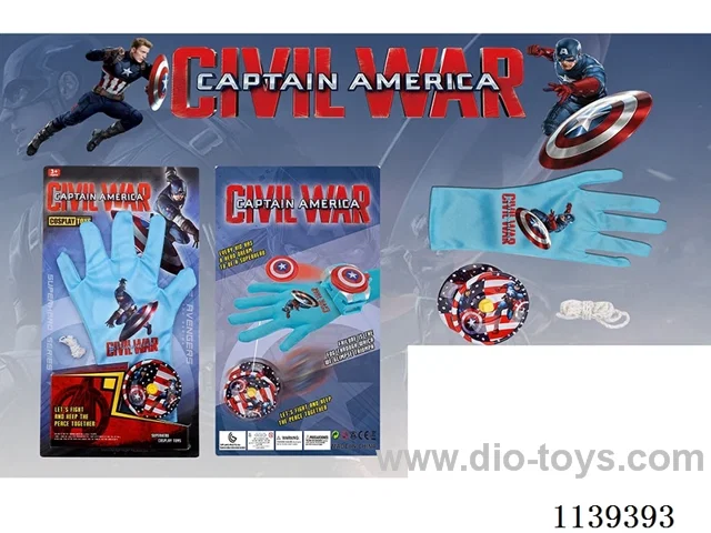 Captain America Gloves + Alloy YOYO Balls