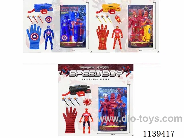 Hero Glove + Man (with light) + Launcher included battery