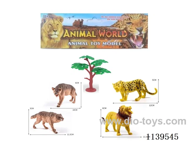 4 PVC animals + 1 tree