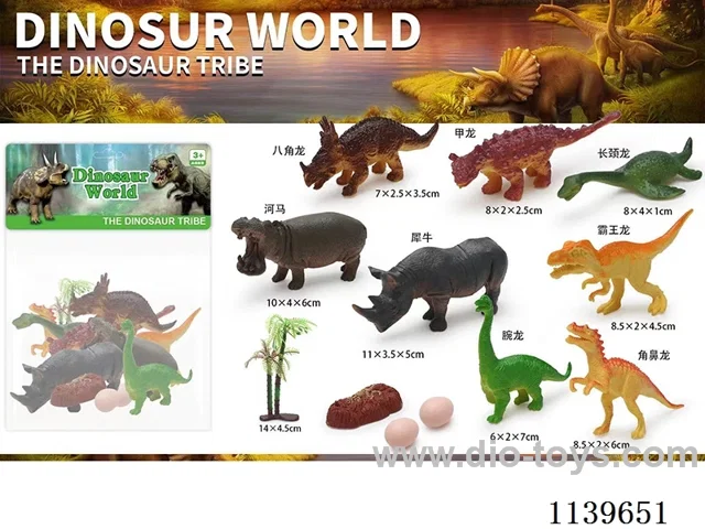 Animals + Dinosaurs 8PCS