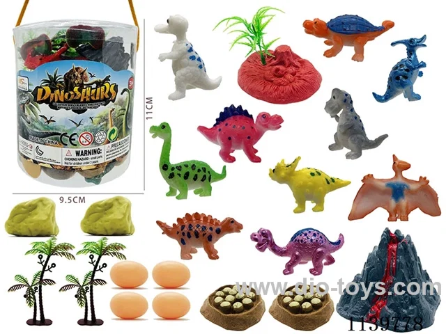 Cartoon Dinosaur Scene(23PCS)