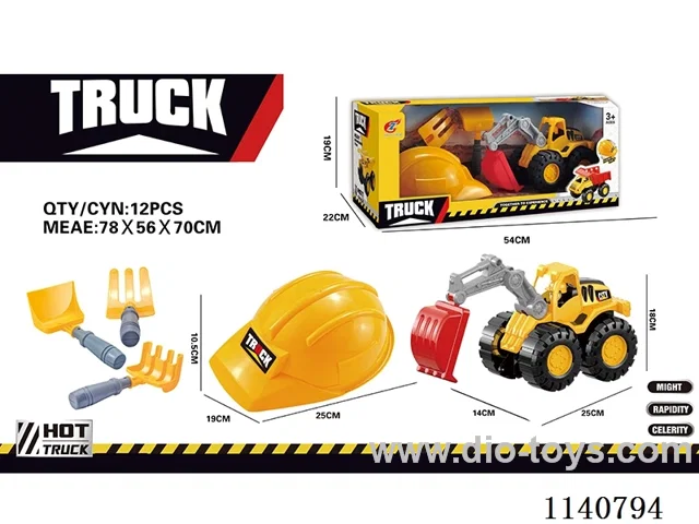 Construction Vehicle Set + Hat