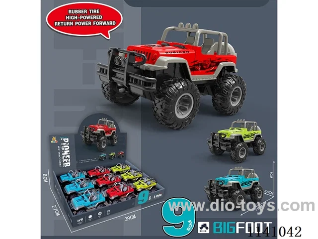 pull back Off-Road Jeep (9 pcs)
