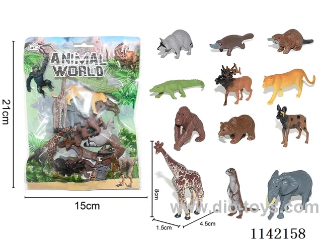 Wild Animals 12 Assorted